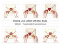 Sealing Love Letters Clipart Bundle
