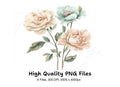 Pastel Flower Bouquets Clipart Bundle