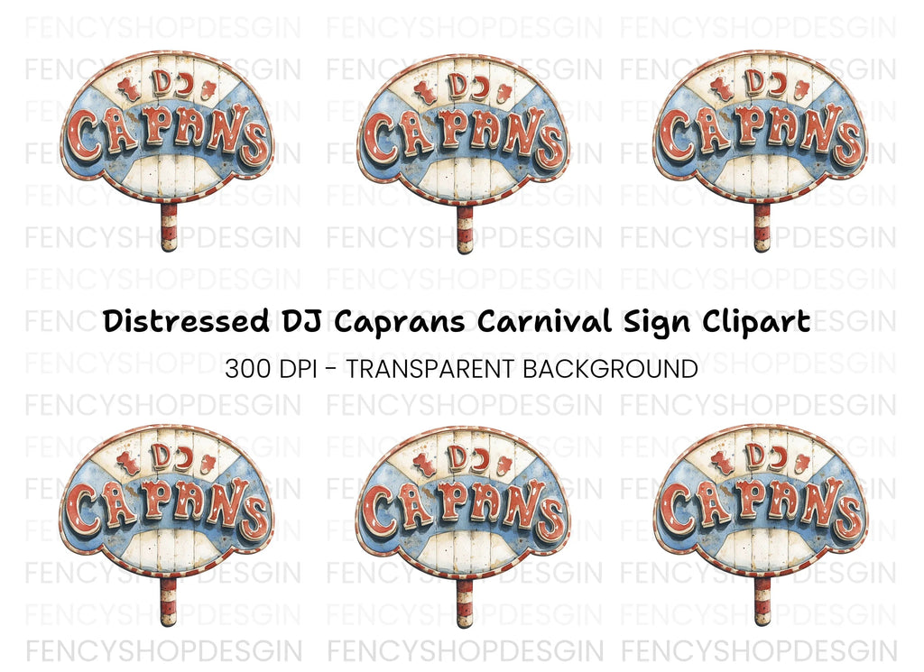 Rustic Carnival Signboard Clipart Bundle