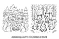 Forest Friends Campfire Coloring Books