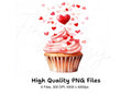 Valentine's Day Cupcake Clipart Bundle