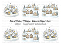 Winter Village Clipart Bundle