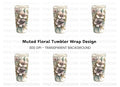Floral Tumbler Clipart Bundle