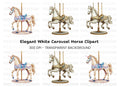 Unicorn Horse Carousel Clipart Bundle