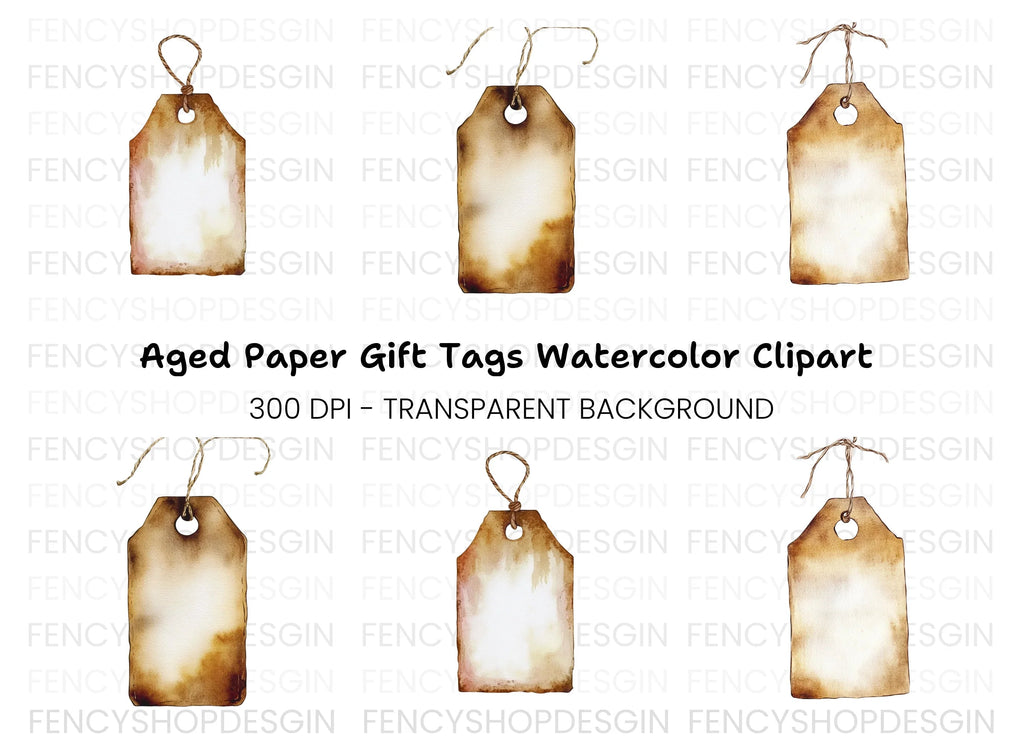 Vintage Tags Clipart Bundle