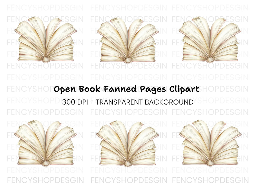 Open Book Clipart Bundle
