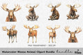 Moose Animal Clipart Bundle