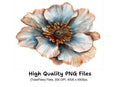 Steampunk Flower Clipart Bundle