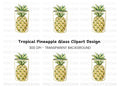 Pineapple Tumbler Clipart Bundle