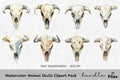 Animal Skulls Clipart Bundle