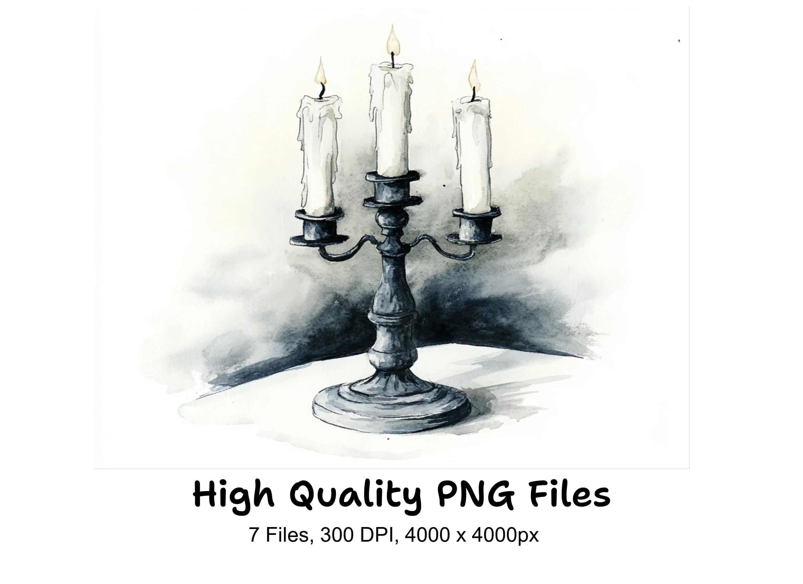 Candelabra Clipart Bundle
