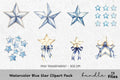 Blue Star Clipart Bundle