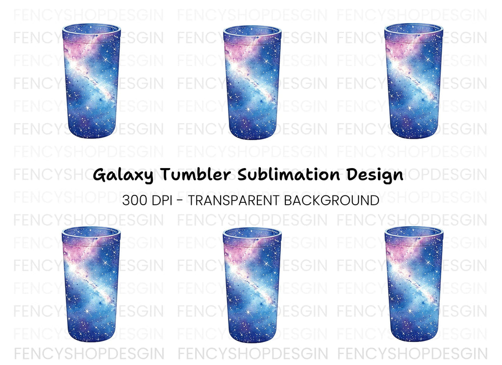 Galaxy Tumbler Clipart Bundle