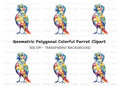 Geometric Parrot Clipart Bundle