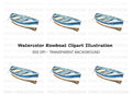 Rowboat Clipart Bundle