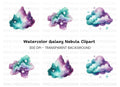 Galaxy Starry Cloud Clipart Bundle