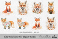Cute Fox Clipart Bundle
