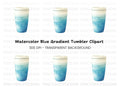 Blue Travel Clipart Bundle