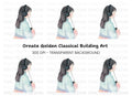 Girl Listening to Music Clipart Bundle