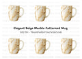 Coffee Brown Marble Clipart Bundle
