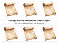 Aged Scroll Clipart Bundle