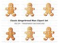 Gingerbread Man Christmas Clipart Bundle