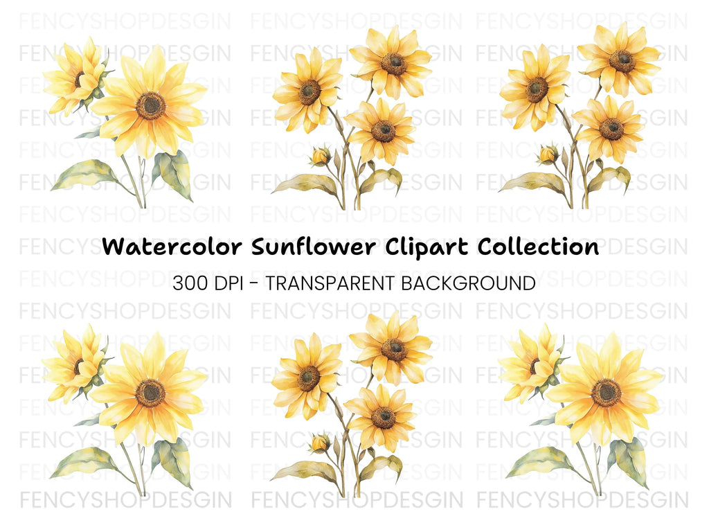 Sunflower Clipart Bundle