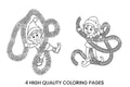 Playful Elf with Knitted Rope Coloring Books