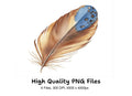 Rustic Feather Clipart Bundle