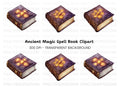 Ancient Grimoire Magic Book Clipart Bundle