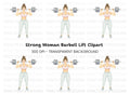 Strong Woman Weightlifting Clipart Bundle