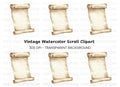 Vintage Scroll Clipart Bundle