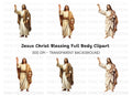 Jesus Waving and Blessing Clipart Bundle