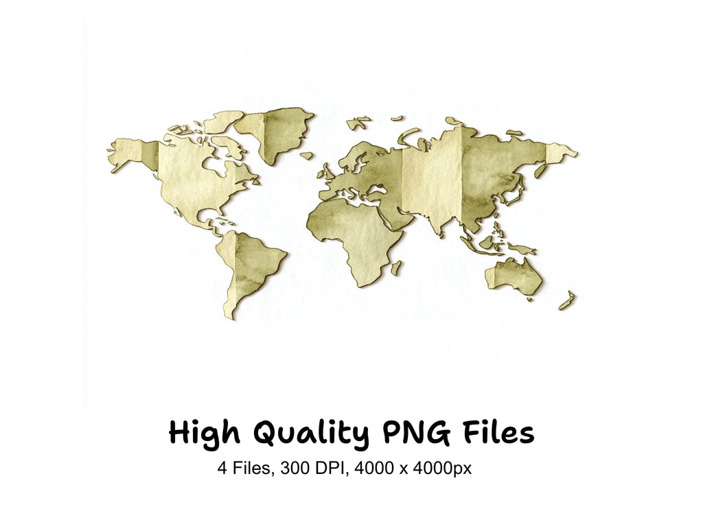 World Map Clipart Bundle