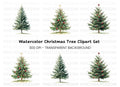 Festive Christmas Tree Clipart Bundle
