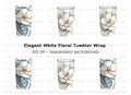 Elegant Magnolia Tumbler Clipart Bundle