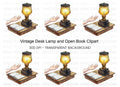 Magical Lamp and Book Clipart Bundle