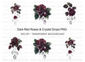 Gothic Roses Diamonds Clipart Bundle