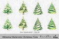 Whimsical Christmas Trees Clipart Bundle