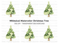 Whimsical Christmas Tree Clipart Bundle
