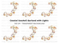Shimmering Seashell Garland Clipart Bundle