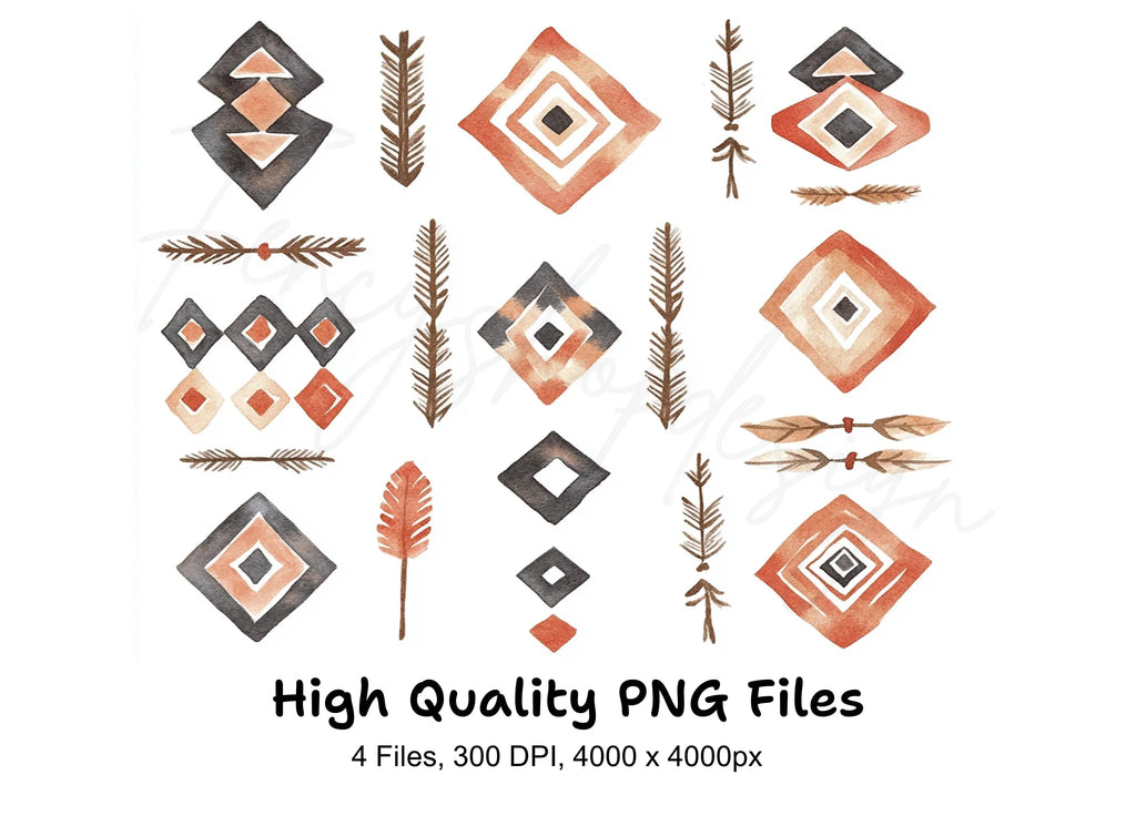 Southwestern Geometric Clipart Bundle
