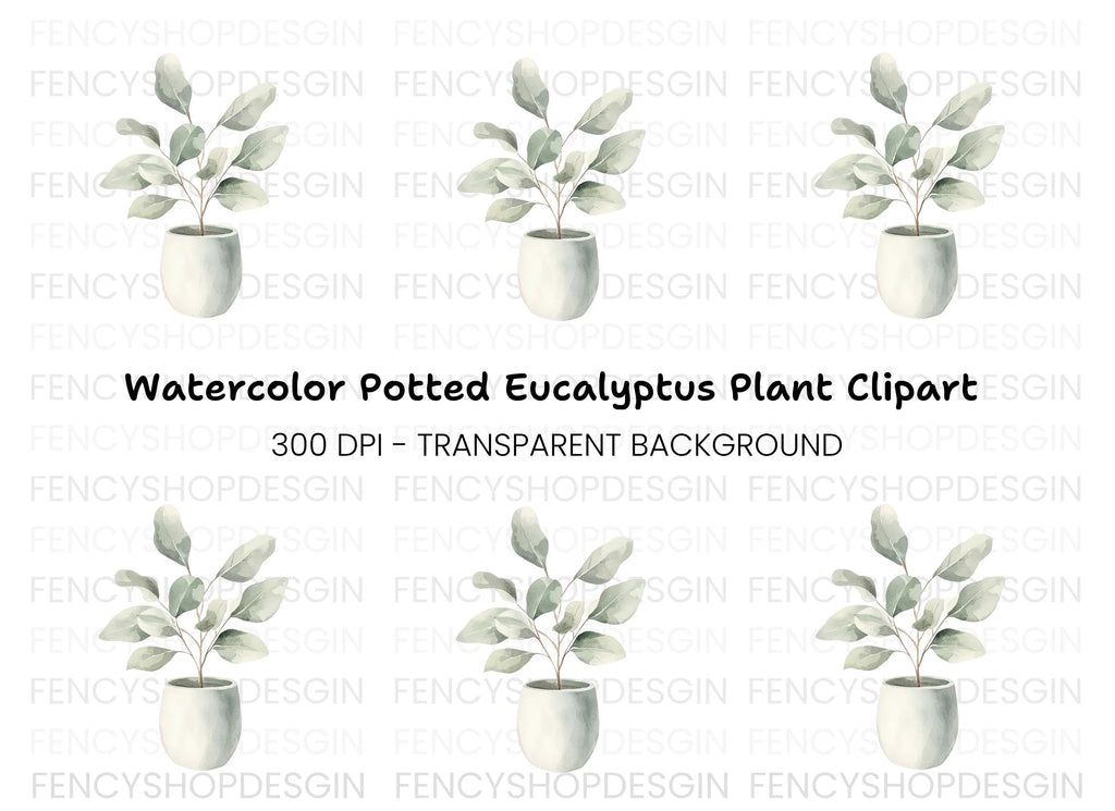 Potted Plant Clipart Bundle