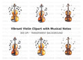 Violin and Music Notes Clipart Bundle