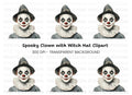 Creepy Clown Clipart Bundle
