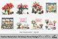 Christmas Flower Shop Clipart Bundle