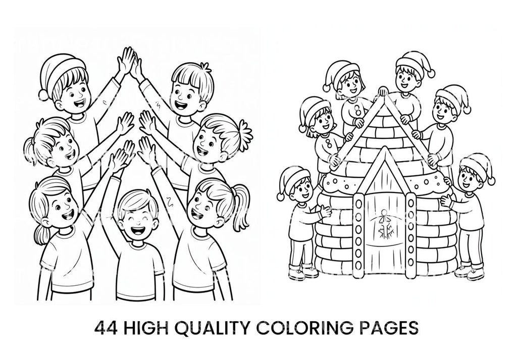 Happy Kids Winter Play Coloring Books