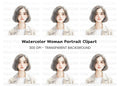 Portrait of Woman Clipart Bundle