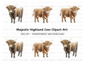 Highland Cow Clipart Bundle