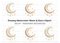 Moon and Stars Clipart Bundle